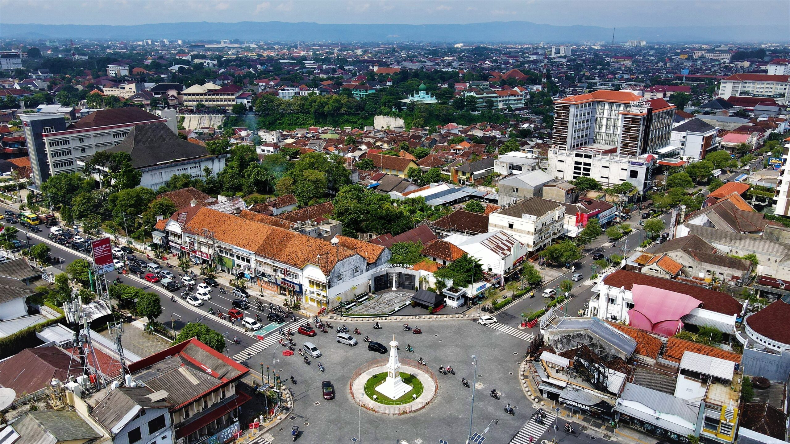 Pemandangan kota Jogja dari atas, wisata kuliner jadi salah satu itinerary wajib saat berkunjung ke kota ini