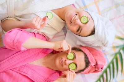 Menikmati spa dengan keluarga