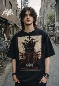 Outfit nonton konser outdoor: Band tee